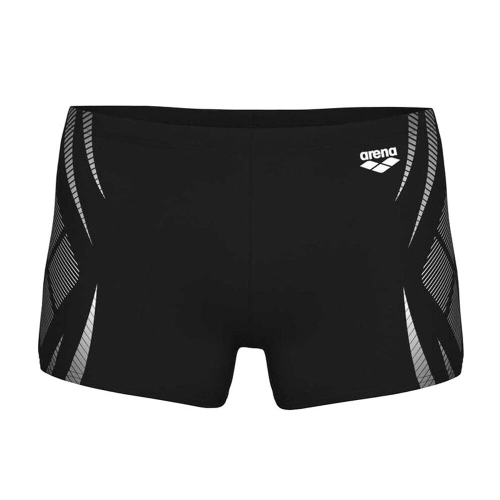 Arena Mens Poseidon Logo Swim Shorts / Black/White
